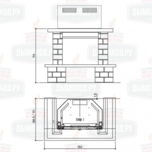 Облицовка ASTURIA (EdilKamin)