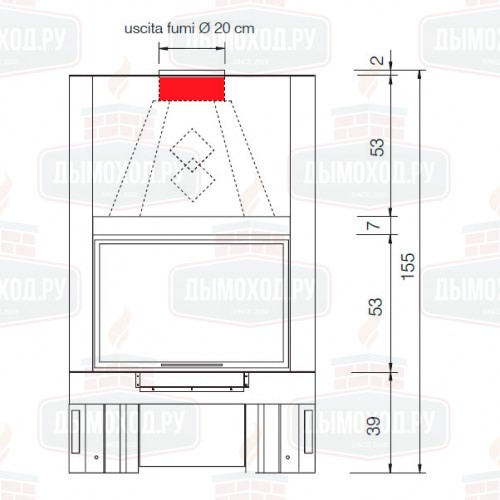 Каминная топка FIREK 1N (EdilKamin)