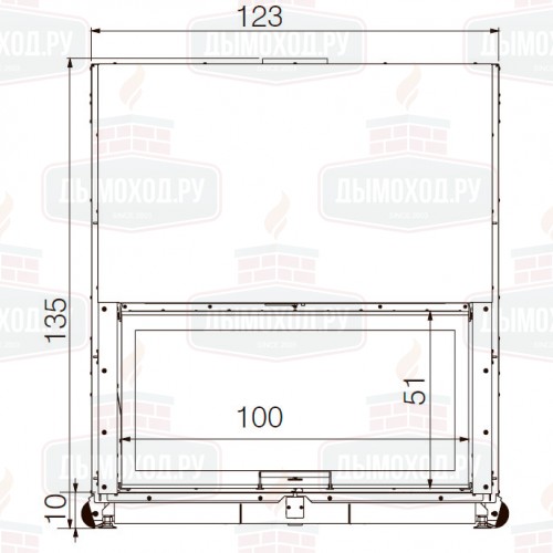Каминная топка WINDO 100 N BIANCO (EdilKamin)