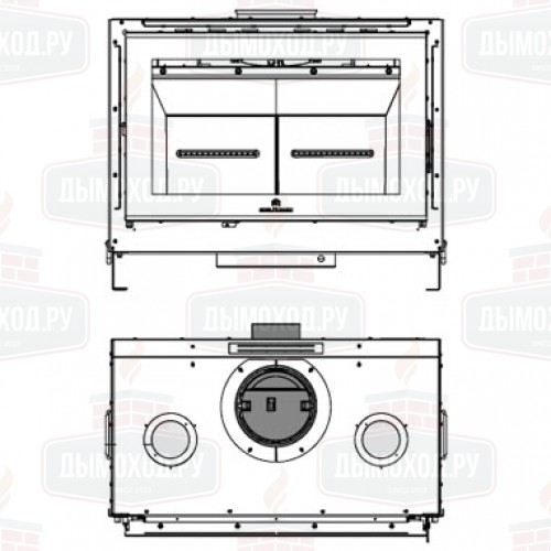Каминная топка SCREEN EVO 80/2 (EdilKamin)
