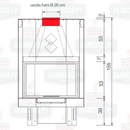 Каминная топка FIREK 3N (EdilKamin)
