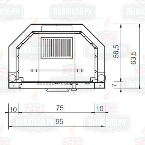 Каминная топка FIREK 1N (EdilKamin)
