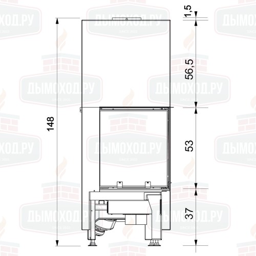 Каминная топка WINDO2 50 (EdilKamin)