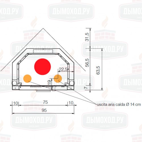 Каминная топка FIREK 1N (EdilKamin)