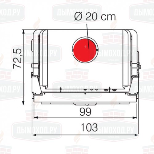 Каминная топка WIDRO 85 CS (EdilKamin)