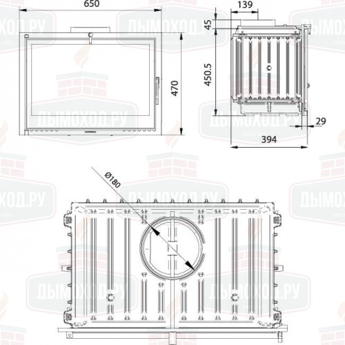 Каминная топка FG18 (Ferguss)