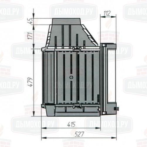Каминная топка 710 CURVO (Ferlux)