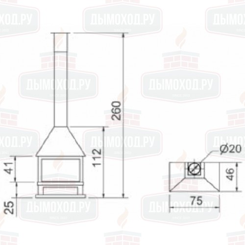 Камин F-406 (Fugar)