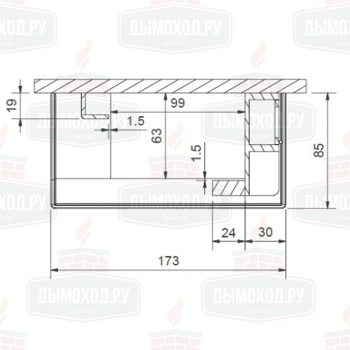 Облицовка F-284, правая (Fugar)