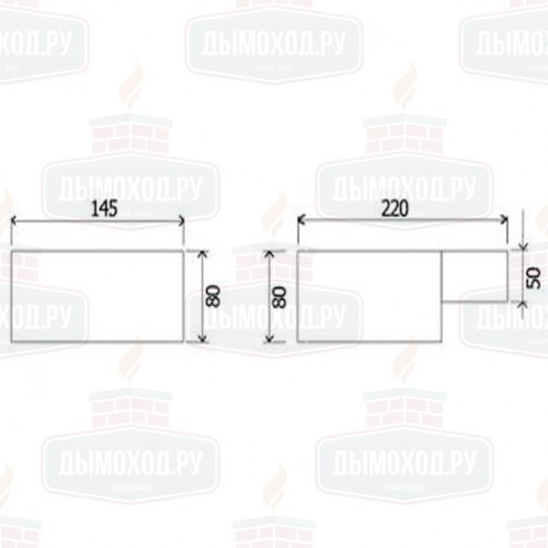 Камин F-227 с банкетой (Fugar)