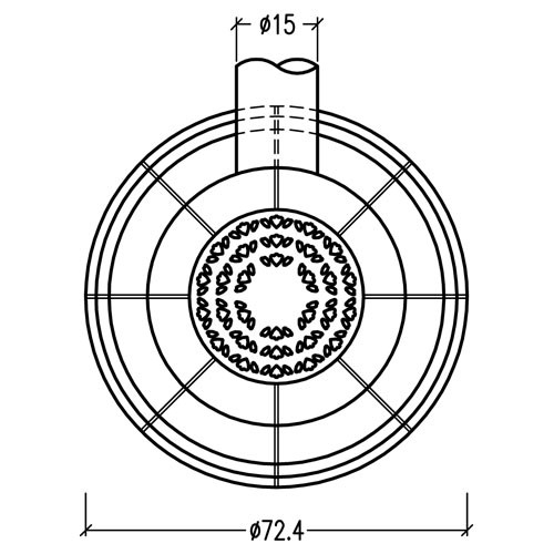 Печь BELLA ROSA KLASSIK 2 ECOplus, cashmere, рамка золото (Hark)