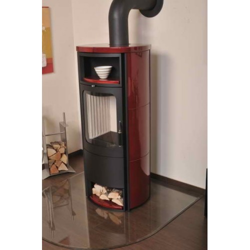 Печь 98 ECOplus, bordeaux-rot 310, черная рамка (Hark)