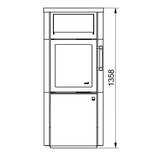 Печь HARK 44-5.8 GT ECOplus, java, графит, черная рамка (Hark)