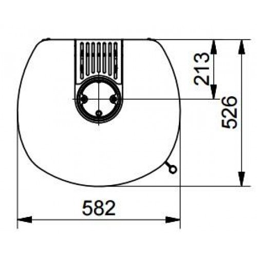 Печь 44-5.5 GT EP, bordeaux-rot, черная рамка (Hark)