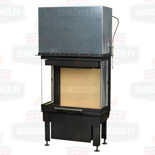 Каминная топка RADIANTE 550/30/60-66.29 H, чёрная рамка (Hark)