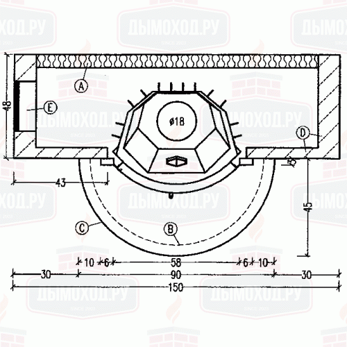Облицовка 1/52.0 NERO ASSOLUTO POLIERT (Hark)