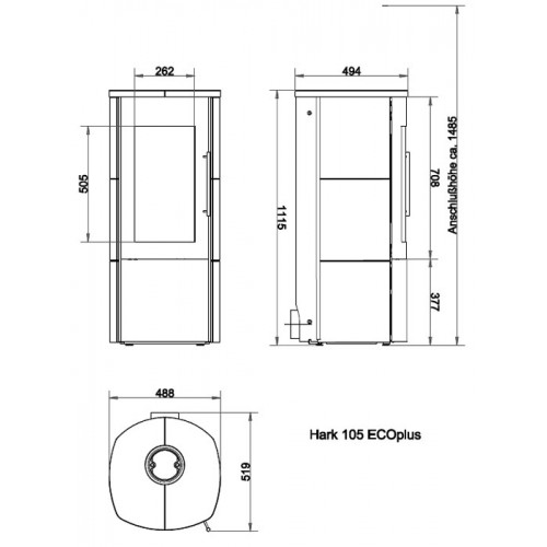 Печь 105 GT, стеатит (Hark)