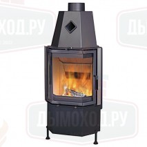 Каминная топка 600/57 K ECOPLUS, чёрная рамка (Hark)