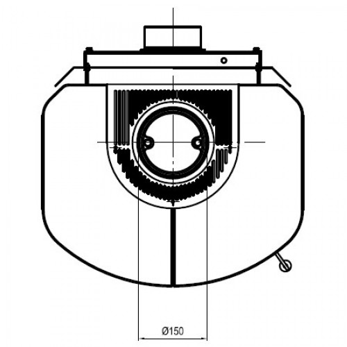 Печь 44 GT ECOplus, java 493, титан, рамка хром (Hark)