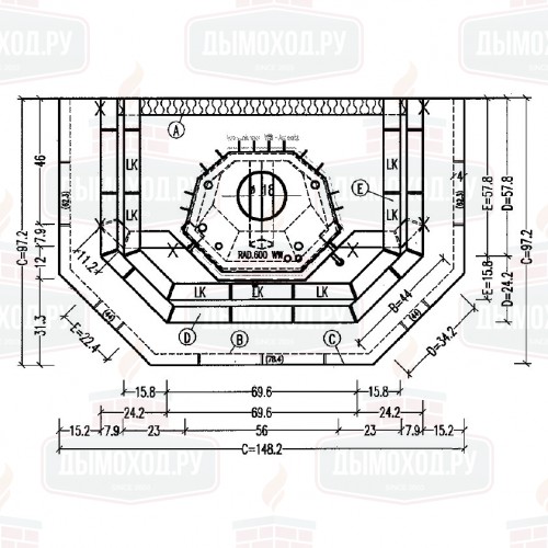 Облицовка 3/16.2 jade 256 + sand 110 (Hark)