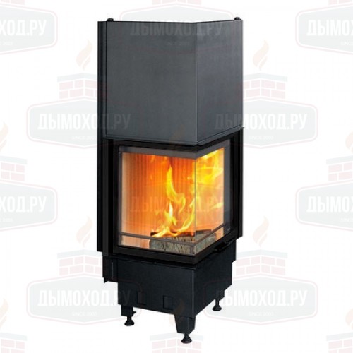 Каминная топка RADIANTE 500/57 H ECOPLUS T1, чёрная рамка (Hark)