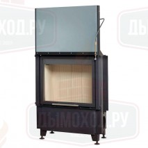 Каминная топка RADIANTE 550/10/57-66.29 H ECOPLUS, чёрная рамка (Hark)