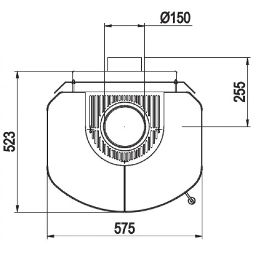 Печь ROMA GT EP, deco lava 357, черная рамка (Hark)