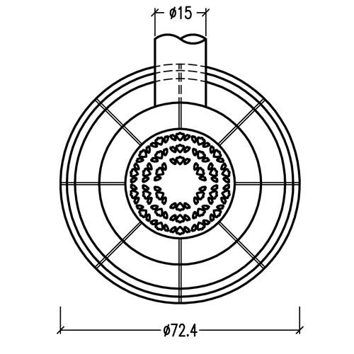 Печь BELLA ROSA KLASSIK 3 ECOplus, java 493, рамка хром + обводка (Hark)