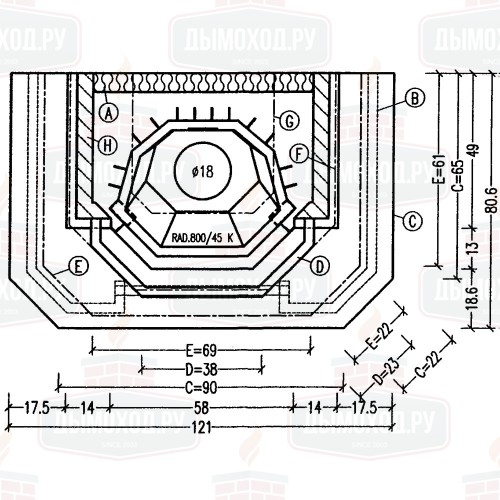 Облицовка 11/108, Naturweiß (Hark)