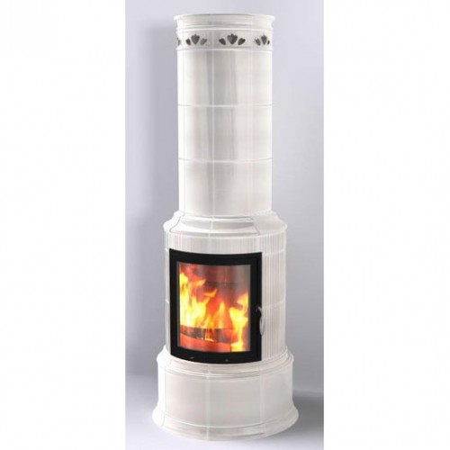 Печь BELLA ROSA KLASSIK 3 ECOplus, creme-wei 118, черная рамка (Hark)