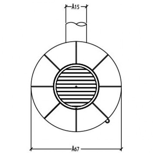 Печь BELLA ROSA 5 ECOplus, creme-wei, рамка хром (Hark)