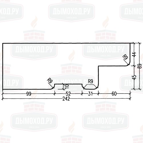 Облицовка 4/22.1, правая (Hark)