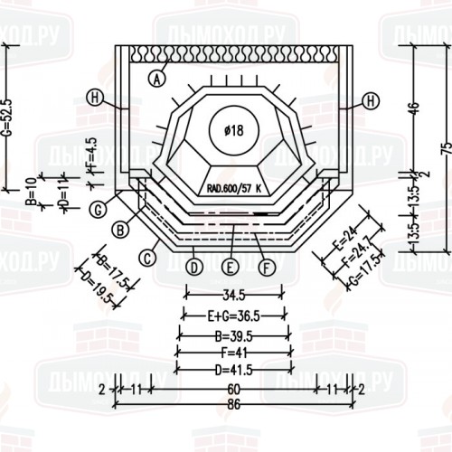 Облицовка 6/6 SANDSTEIN (Hark)