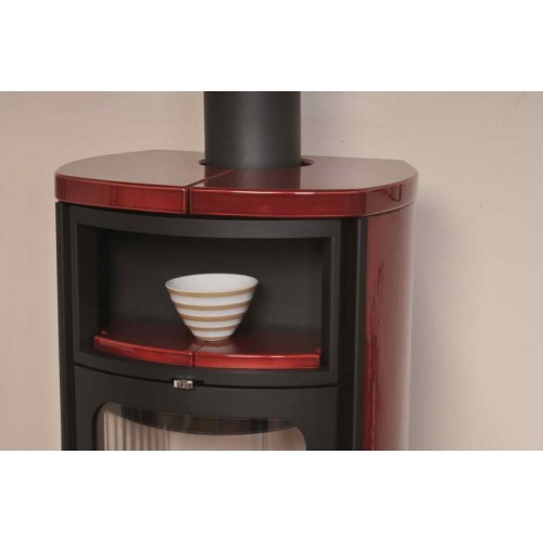 Печь 98 ECOplus, bordeaux-rot 310, черная рамка (Hark)