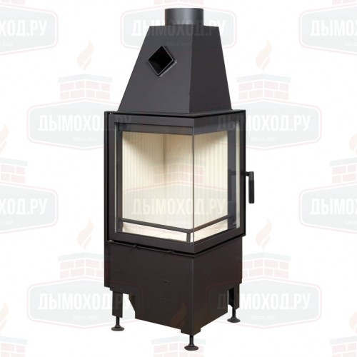 Каминная топка 500/57 K ECOPLUS T1, чёрная рамка (Hark)