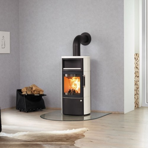 Печь 44-5.1 GT ECOplus, creme-weib 118, черная рамка (Hark)