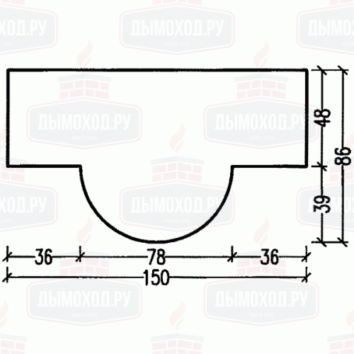 Облицовка 1/52.0 NERO ASSOLUTO POLIERT (Hark)