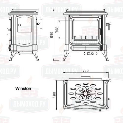 Печь WINSTON (Hark)