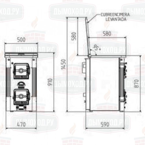 Плита L-05 CCE, чугун (Hergom)