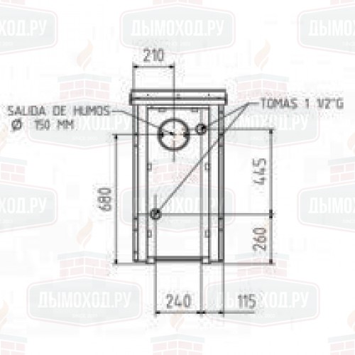 Плита L-05 CCE, чугун (Hergom)