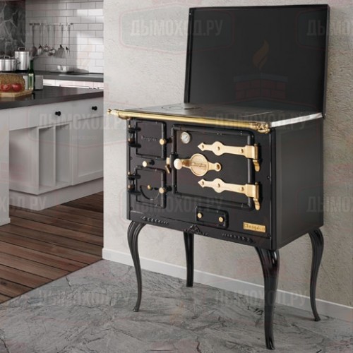 Печь-плита TB 6H, чугун, латунь, черная (Hergom)