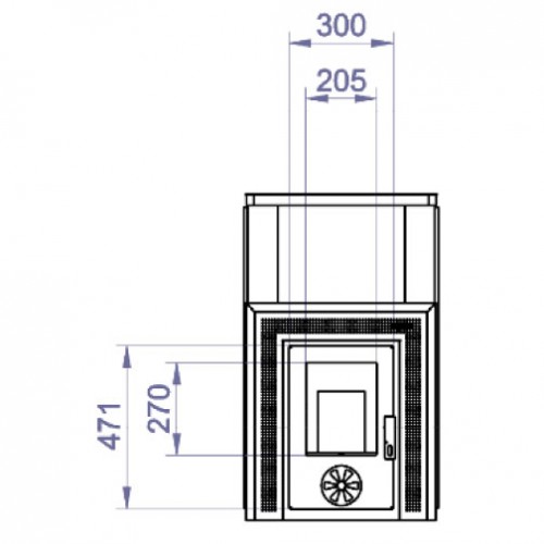 Печь для бани ASP 25F-01 (K-Sauna)