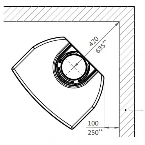 Печь K700, с боковыми стёклами, черный (Keddy)