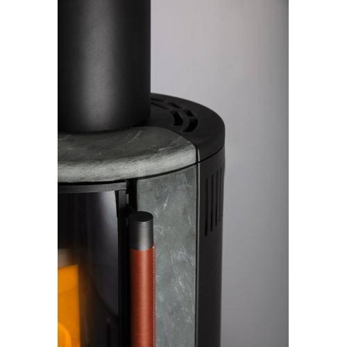 Печь K900, высокая, soapstone, кожаная ручка (Keddy)