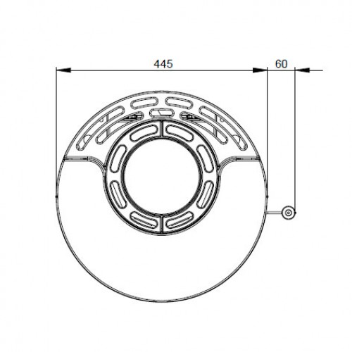 Печь K600, высокая, черная (Keddy)