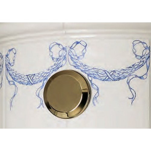 Печь CHRISTINEBERG, white + голубой декор, верхнее подключение (Keddy)