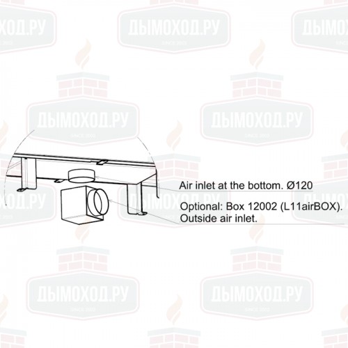 Каминная топка LCI 11 GFL (Liseo Castiron)