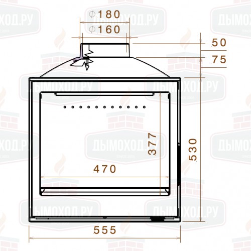 Каминная топка LCI 5 GFR (Liseo Castiron)