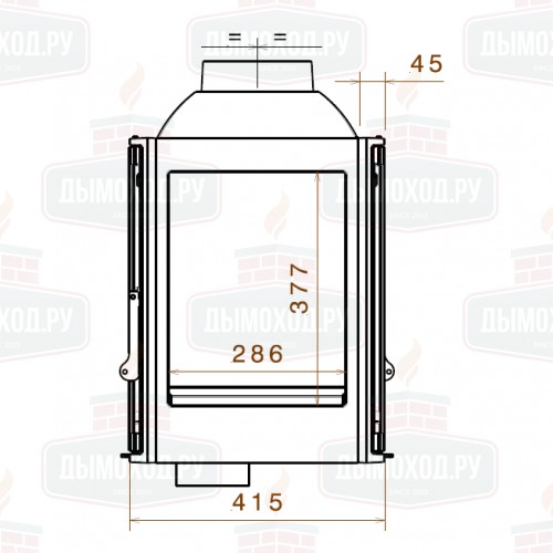 Каминная топка LCI 5 GDF (Liseo Castiron)