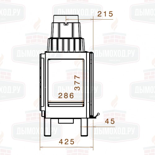 Каминная топка LCI 11 GFL (Liseo Castiron)
